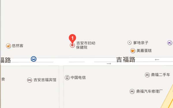 吉安市妇保医院地理位置