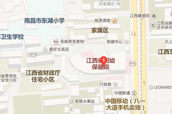 南昌市妇幼保健院地理位置