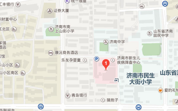 济南市妇保院地理位置
