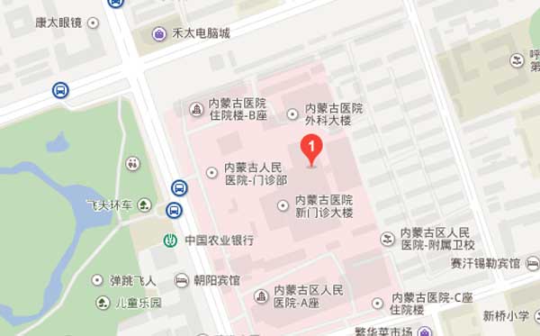 内蒙古人民医院地图概况