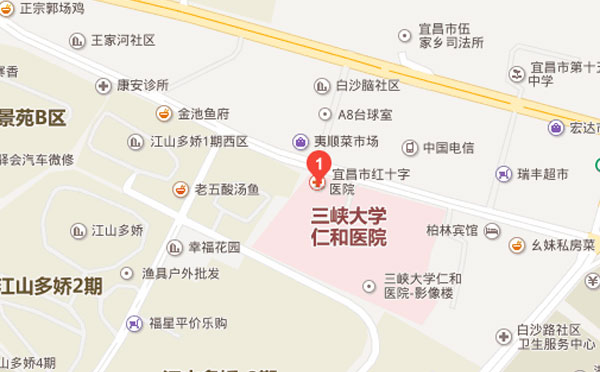 三峡大学第二临床医学院地理位置