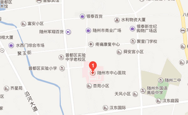 随州市第一人民医院地理位置