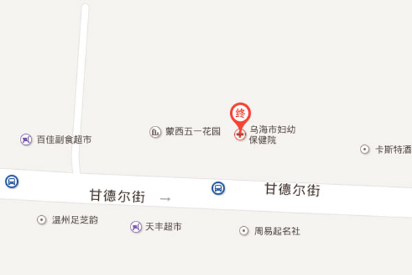 乌海市妇幼保健院地图概况