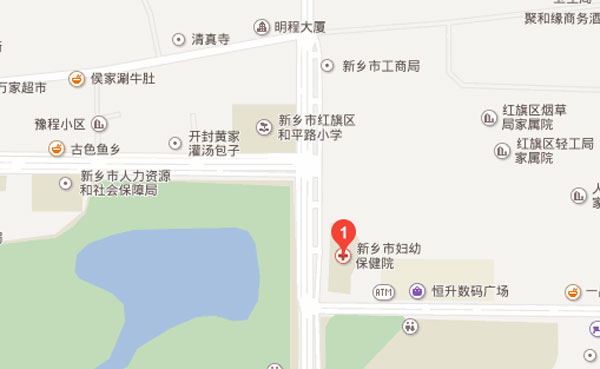 新乡市儿童医院地理位置