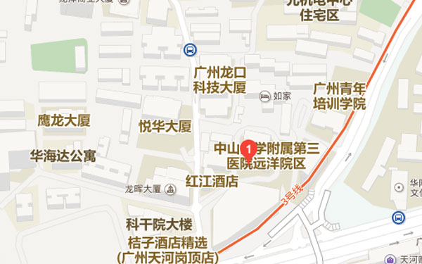 中山三院生殖中心地理位置