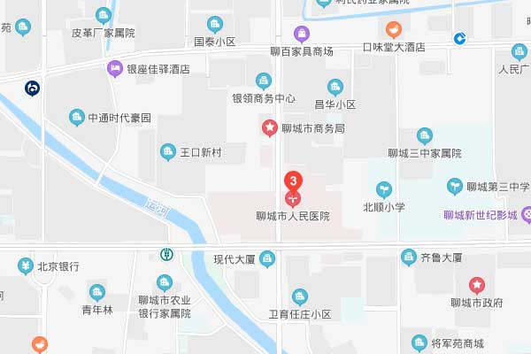 聊城二院地理位置
