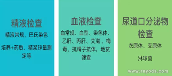 男方检查项目看图