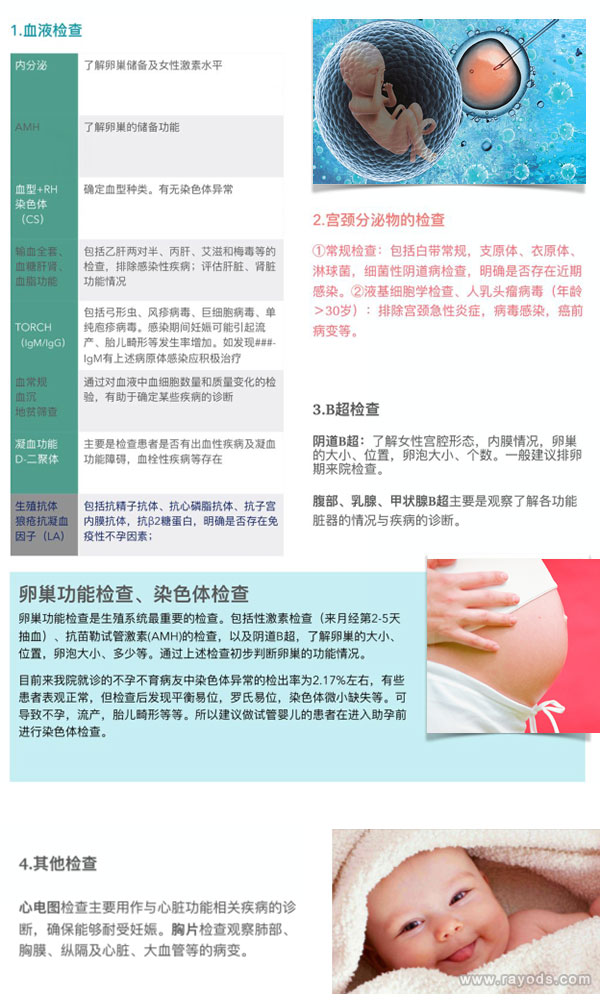 女方检查项目看图